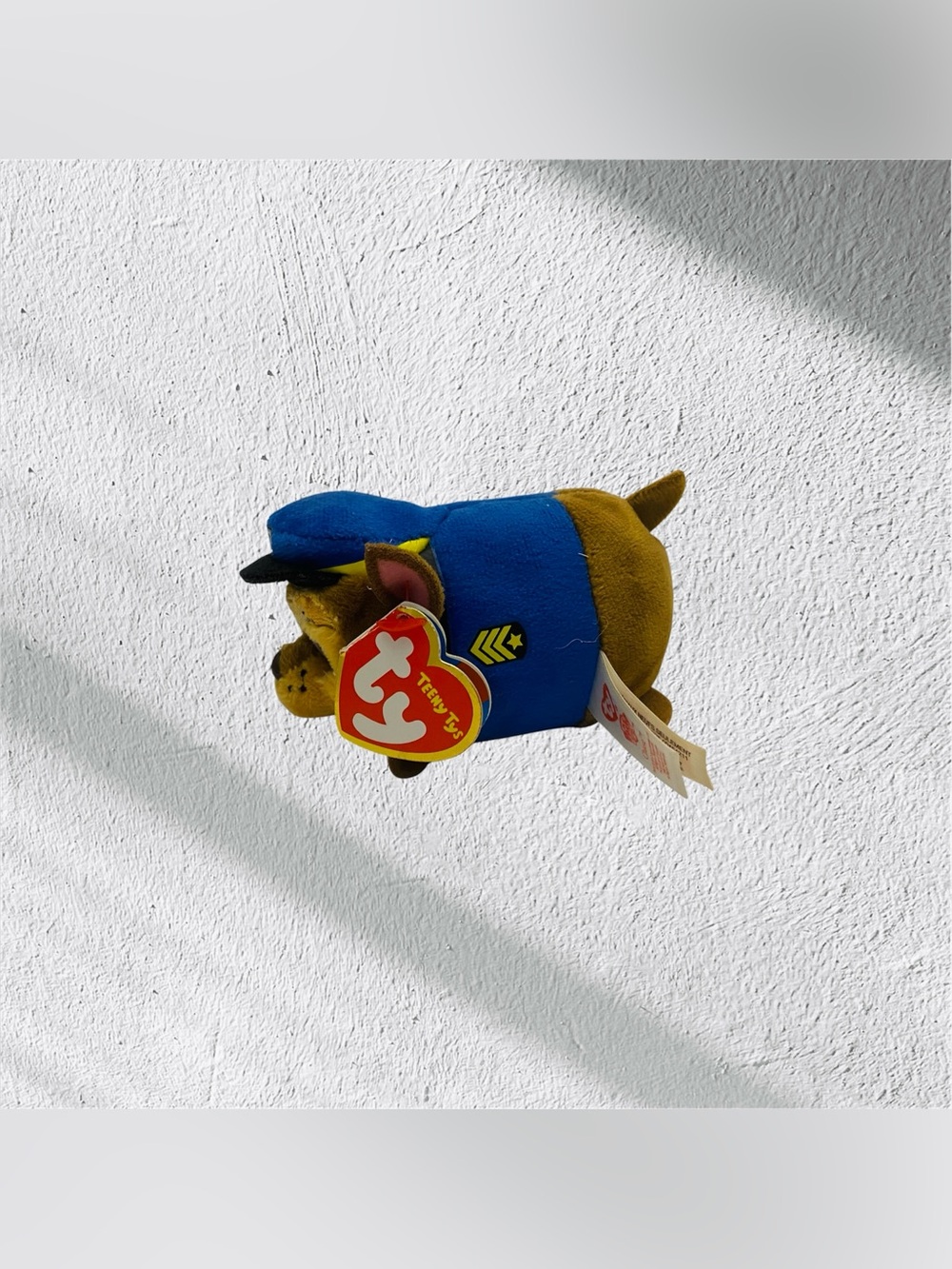 Ty Beanie Boos Teeny Tys 4" Paw Patrol CHASE Stackable Plush Animal Toy